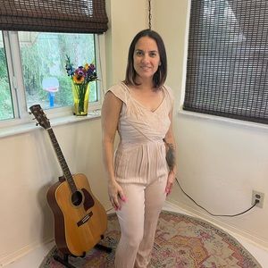 Free People embroidered jumpsuit